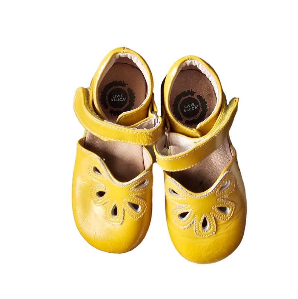 Livie & Luca Yellow Kids Dress Shoes